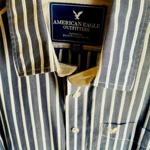 American Eagle Men's Button-Down Dress Shirt